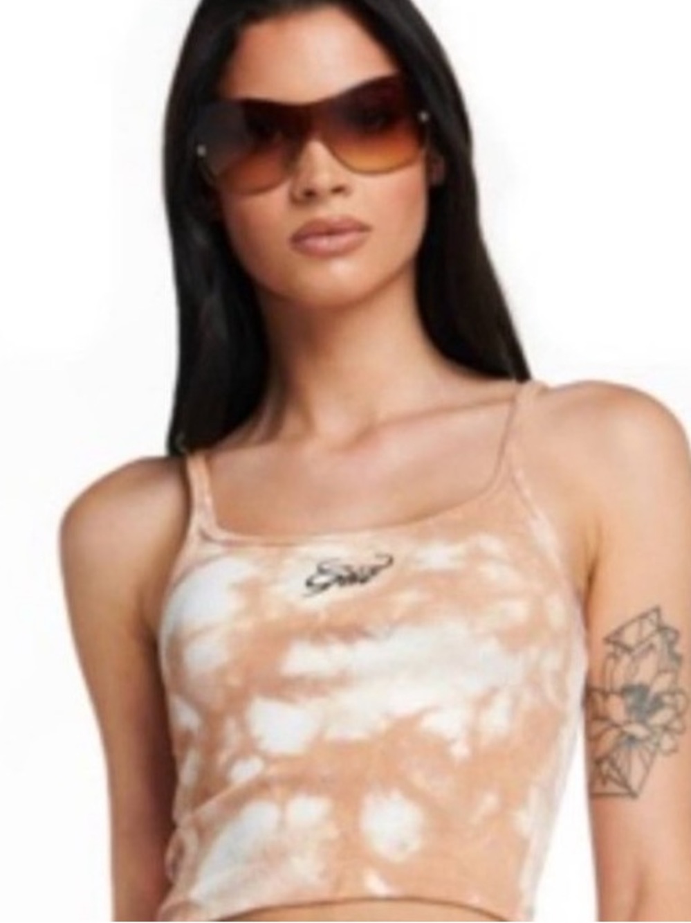 I.AM.GIA Tie Dye Logo Tank Top XXS Y2K Euphoria Aesthetic Streetwear Festival